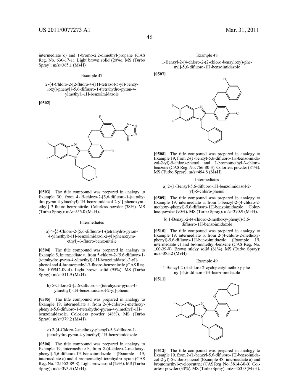 NEW BENZIMIDAZOLE DERIVATIVES - diagram, schematic, and image 47