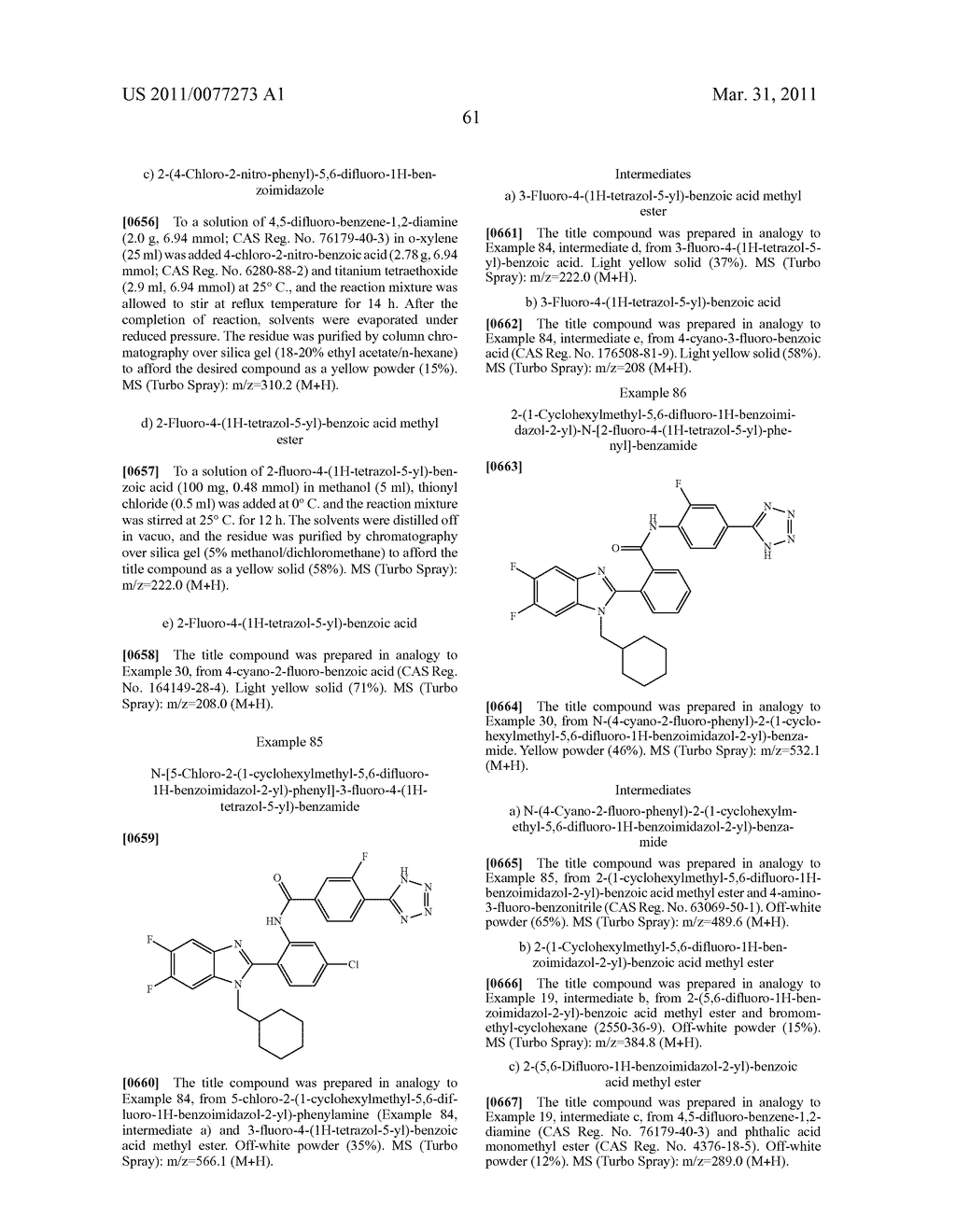 NEW BENZIMIDAZOLE DERIVATIVES - diagram, schematic, and image 62