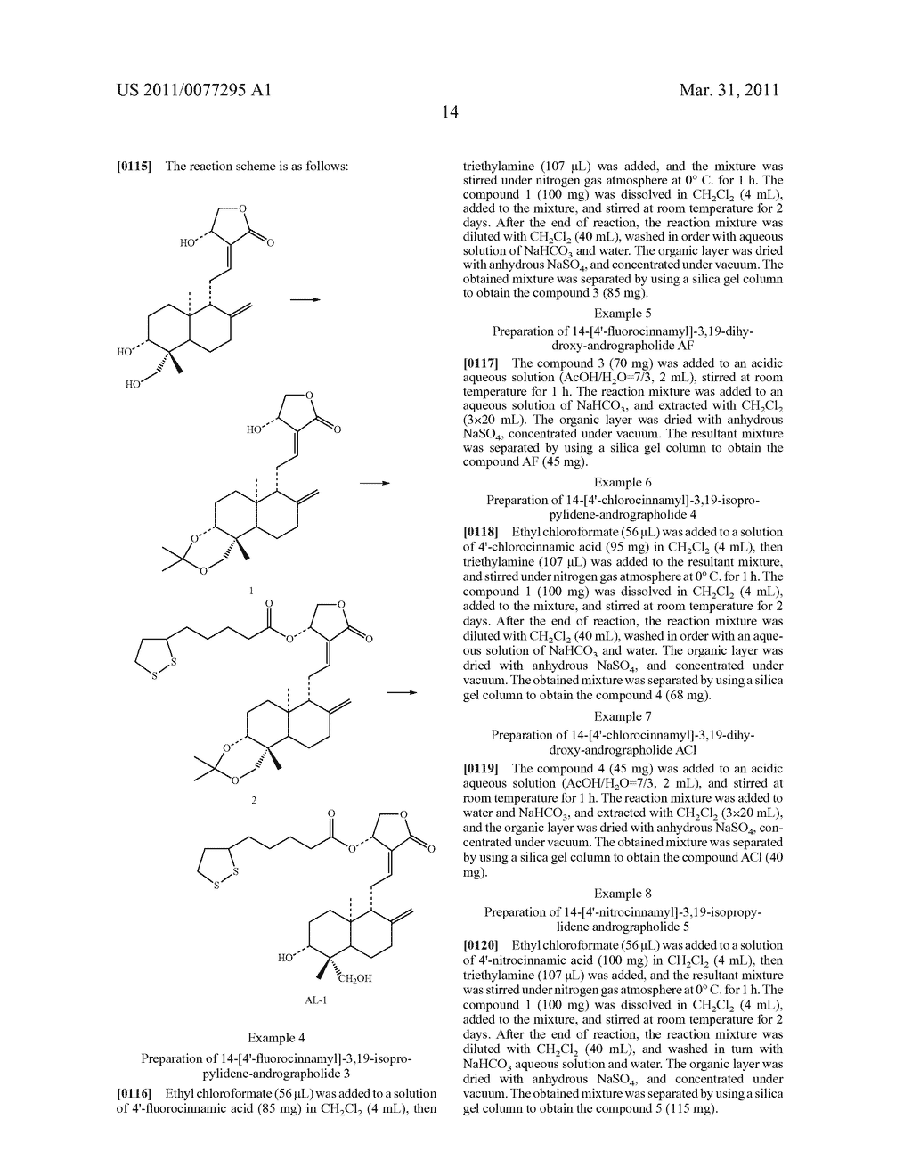 ANDROGRAPHOLIDE DERIVATIVES AND USE THEREOF IN MANUFACTURE OF MEDICAMENTS - diagram, schematic, and image 20