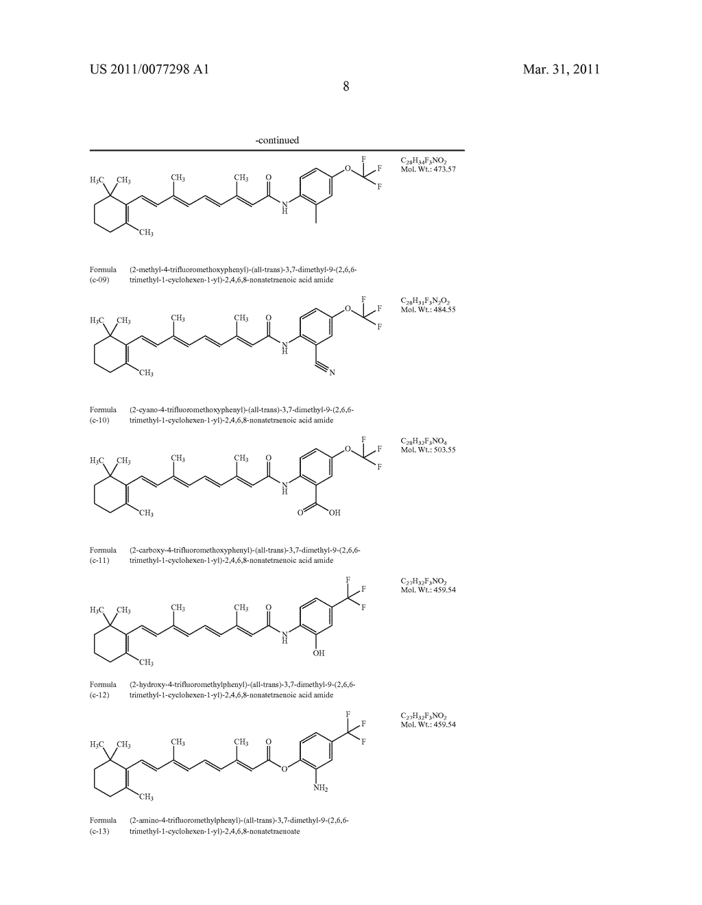 Retinoid Derivative and Pharmaceutical Composition and Use Thereof - diagram, schematic, and image 14