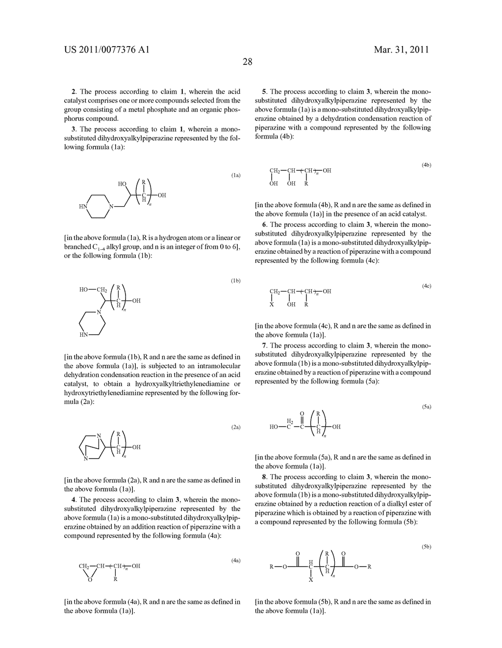 PROCESS FOR PRODUCING HYDROXYALKYLTRIETHYLENEDIAMINE, AND CATALYST COMPOSITION FOR THE PRODUCTION OF POLYURETHANE RESIN USING IT - diagram, schematic, and image 29