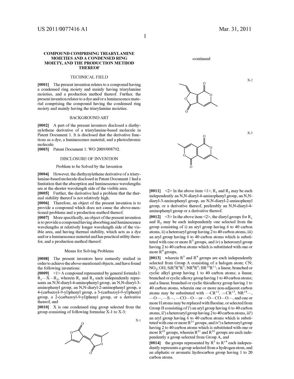 COMPOUND COMPRISING TRIARYLAMINE MOIETIES AND A CONDENSED RING MOIETY, AND THE PRODUCTION METHOD THEREOF - diagram, schematic, and image 05