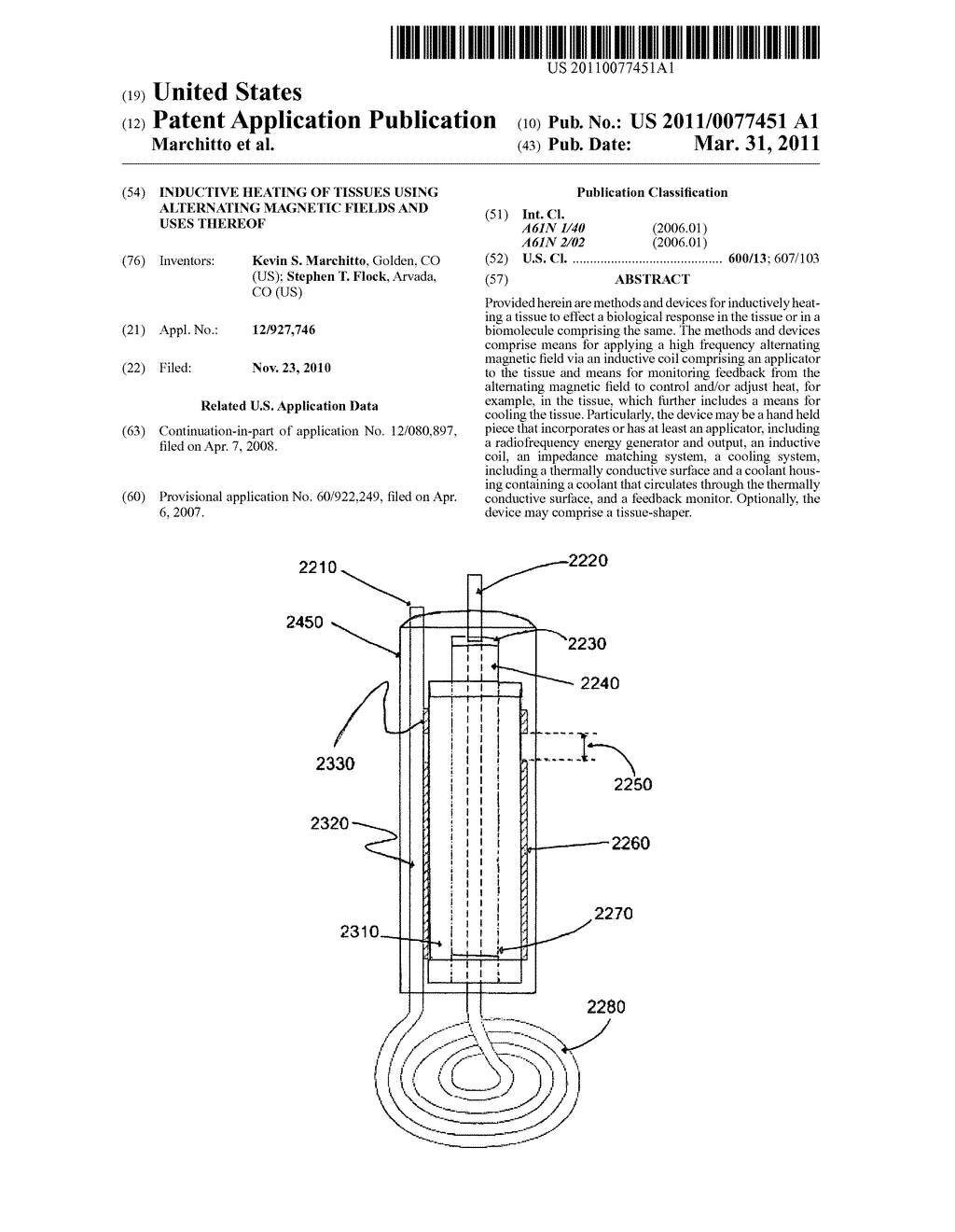 Inductive heating of tissues using alternating magnetic fields and uses thereof - diagram, schematic, and image 01