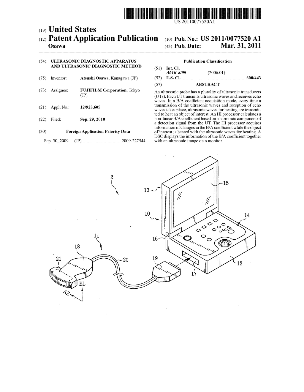 Ultrasonic diagnostic apparatus and ultrasonic diagnostic method - diagram, schematic, and image 01