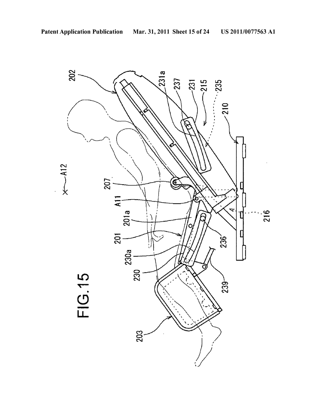 Chair type massage machine - diagram, schematic, and image 16