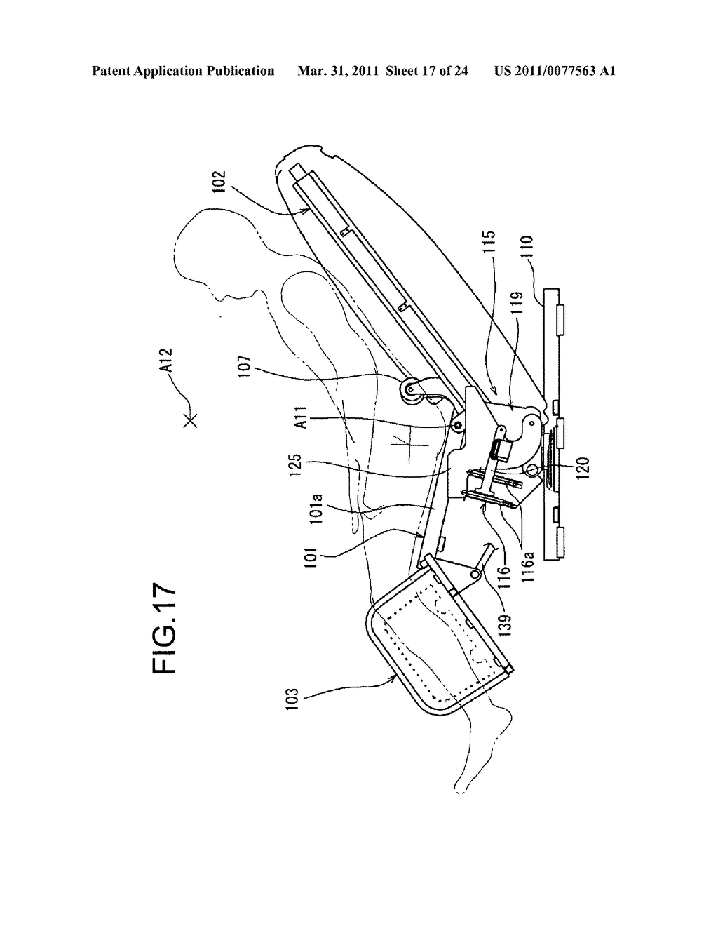 Chair type massage machine - diagram, schematic, and image 18