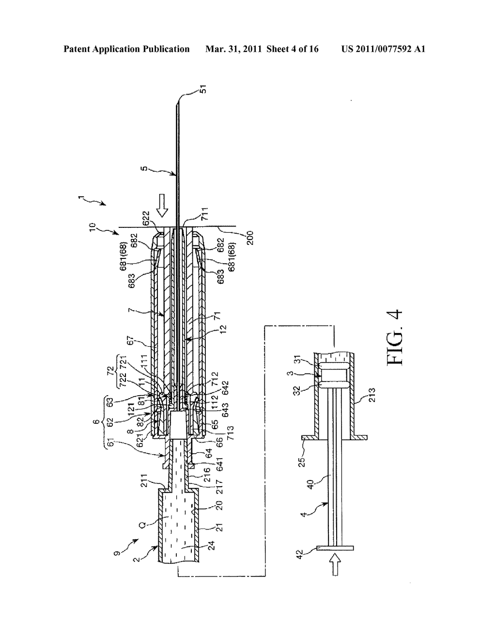 PUNCTURE NEEDLE ASSEMBLY AND MEDICINAL LIQUID INJECTOR - diagram, schematic, and image 05