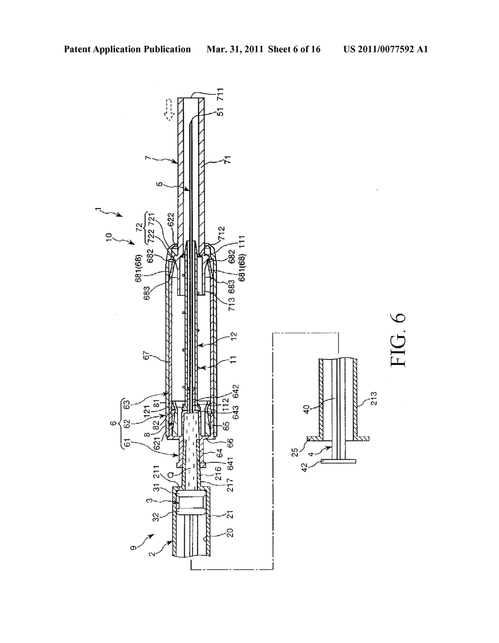 PUNCTURE NEEDLE ASSEMBLY AND MEDICINAL LIQUID INJECTOR - diagram, schematic, and image 07