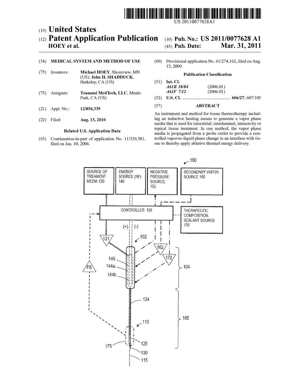 MEDICAL SYSTEM AND METHOD OF USE - diagram, schematic, and image 01