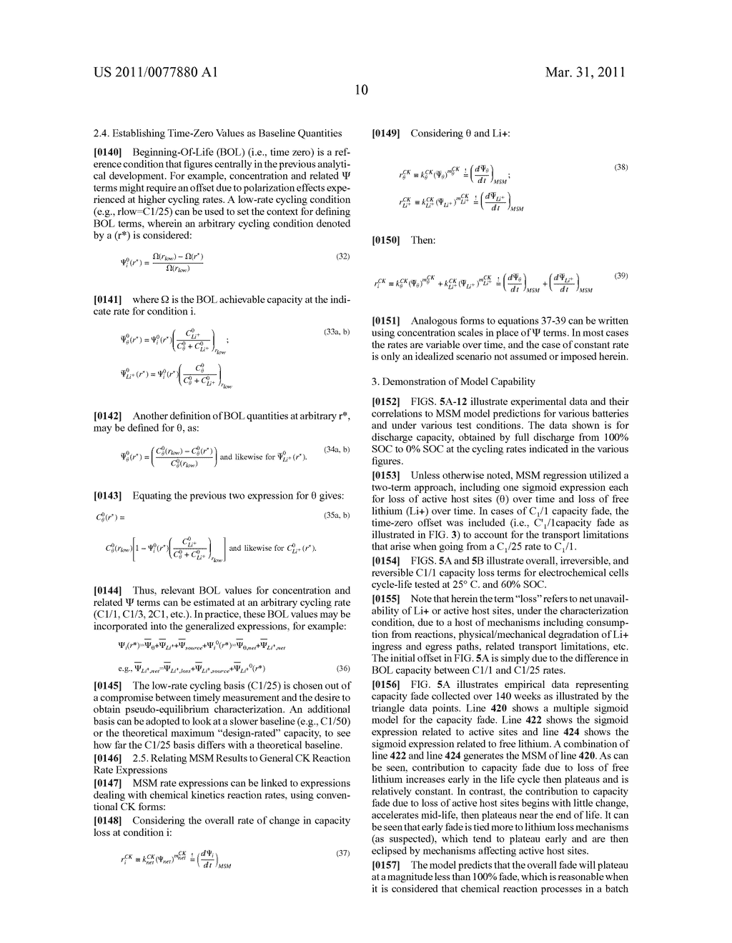 SYSTEMS, METHODS AND COMPUTER READABLE MEDIA FOR ESTIMATING CAPACITY LOSS IN RECHARGEABLE ELECTROCHEMICAL CELL - diagram, schematic, and image 30