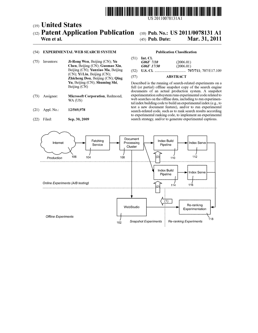 EXPERIMENTAL WEB SEARCH SYSTEM - diagram, schematic, and image 01