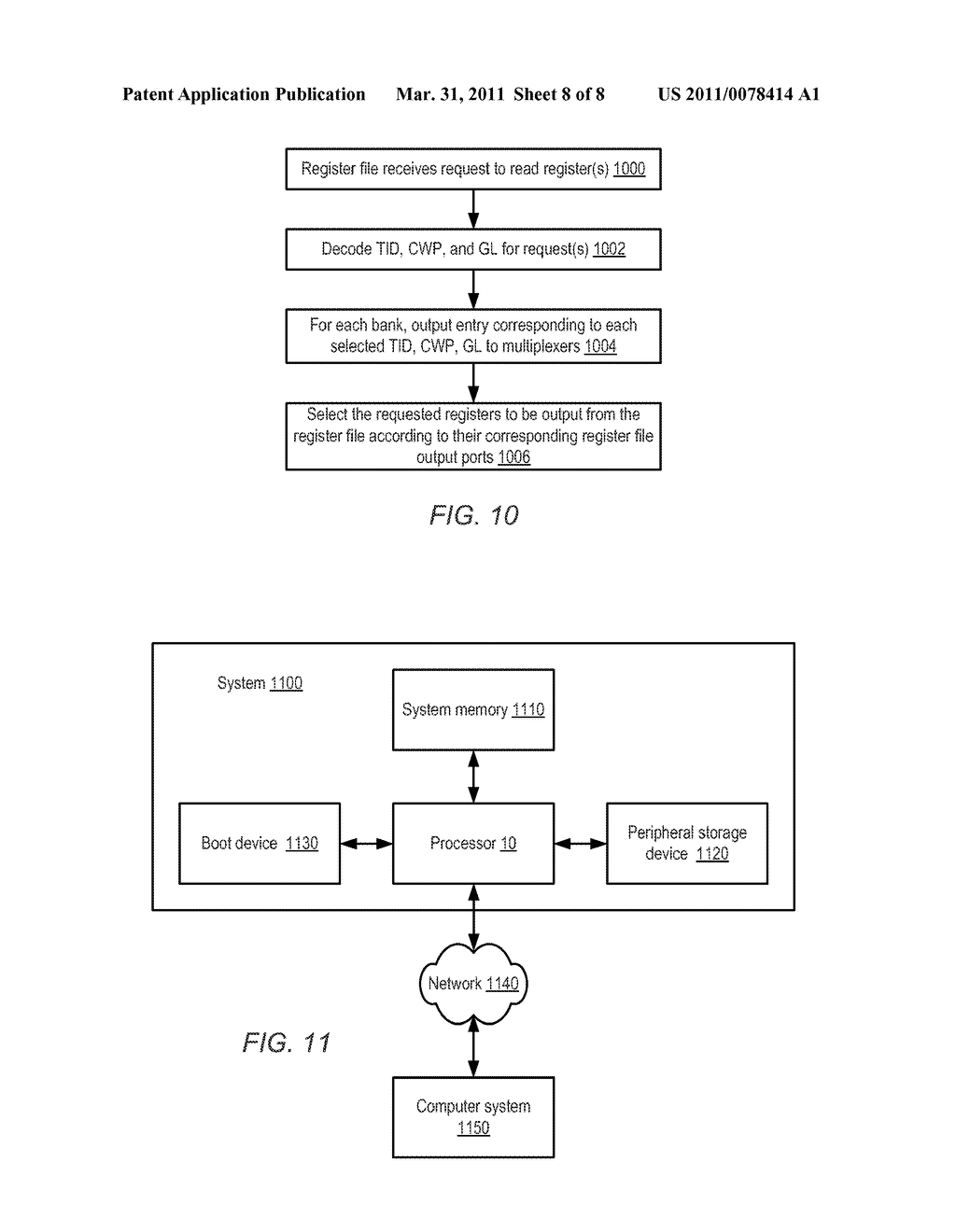 MULTIPORTED REGISTER FILE FOR MULTITHREADED PROCESSORS AND PROCESSORS EMPLOYING REGISTER WINDOWS - diagram, schematic, and image 09