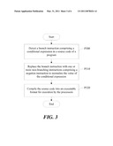 OPTIMIZING PROGRAM CODE USING BRANCH ELIMINATION diagram and image