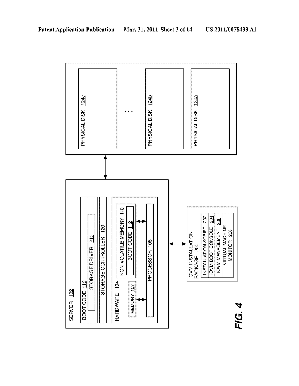 SYSTEMS AND METHODS FOR INSTALLING A BOOTABLE VIRTUAL STORAGE APPLIANCE ON A VIRTUALIZED SERVER PLATFORM - diagram, schematic, and image 04