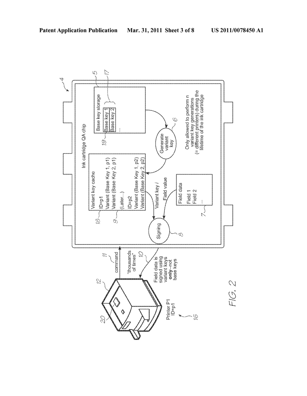 Method of Encrypted Communication with Limited Number of Stored Encryption Key Retrievals - diagram, schematic, and image 04