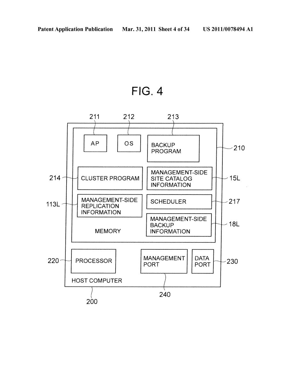 MANAGEMENT METHOD AND SYSTEM FOR MANAGING REPLICATION BY TAKING INTO ACCOUNT CLUSTER - diagram, schematic, and image 05