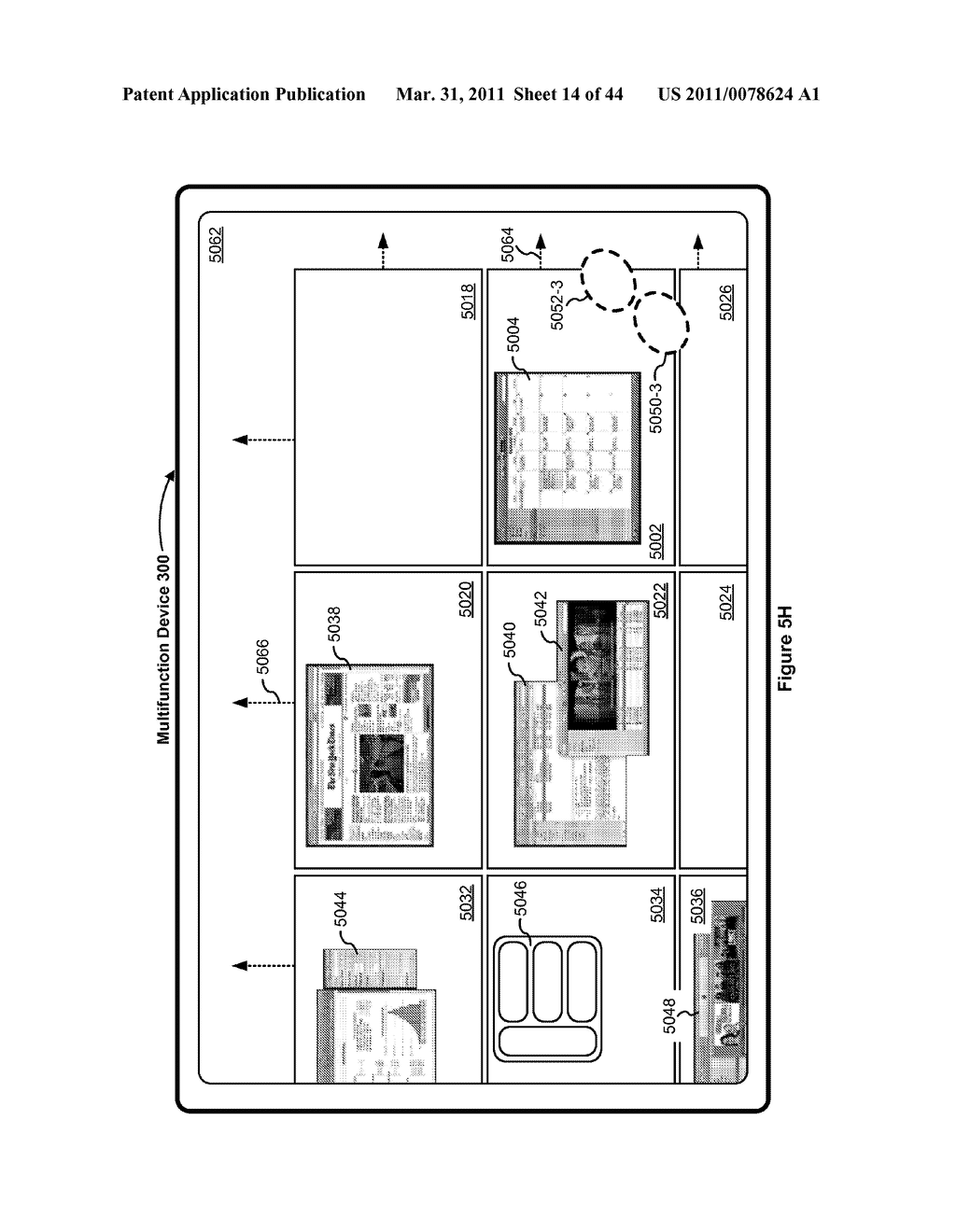 Device, Method, and Graphical User Interface for Manipulating Workspace Views - diagram, schematic, and image 15