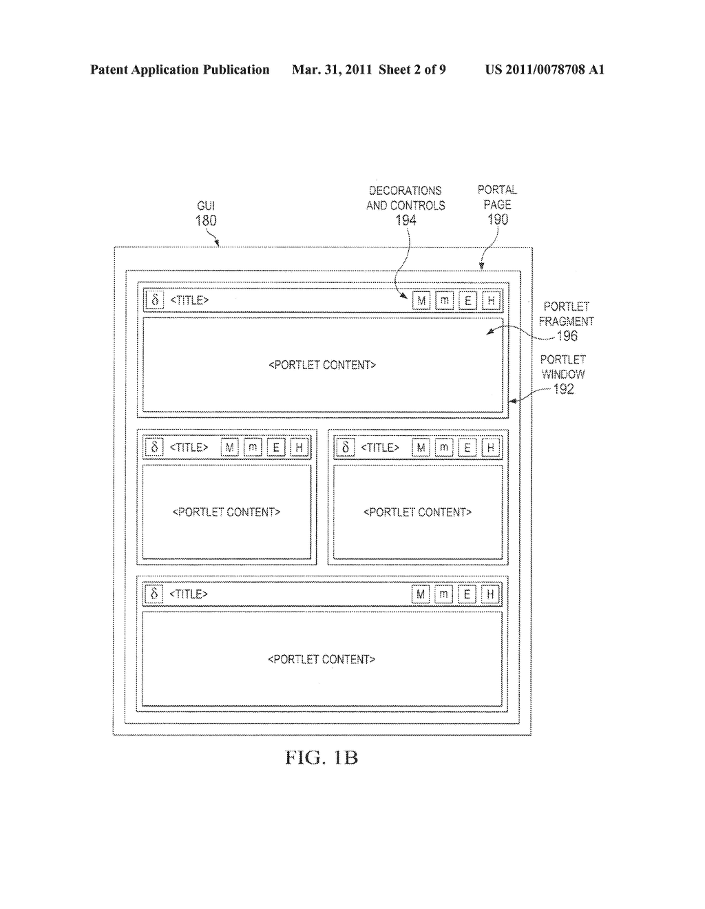 System and Method for Communication Between Portal Applications and Portlet Containers - diagram, schematic, and image 03