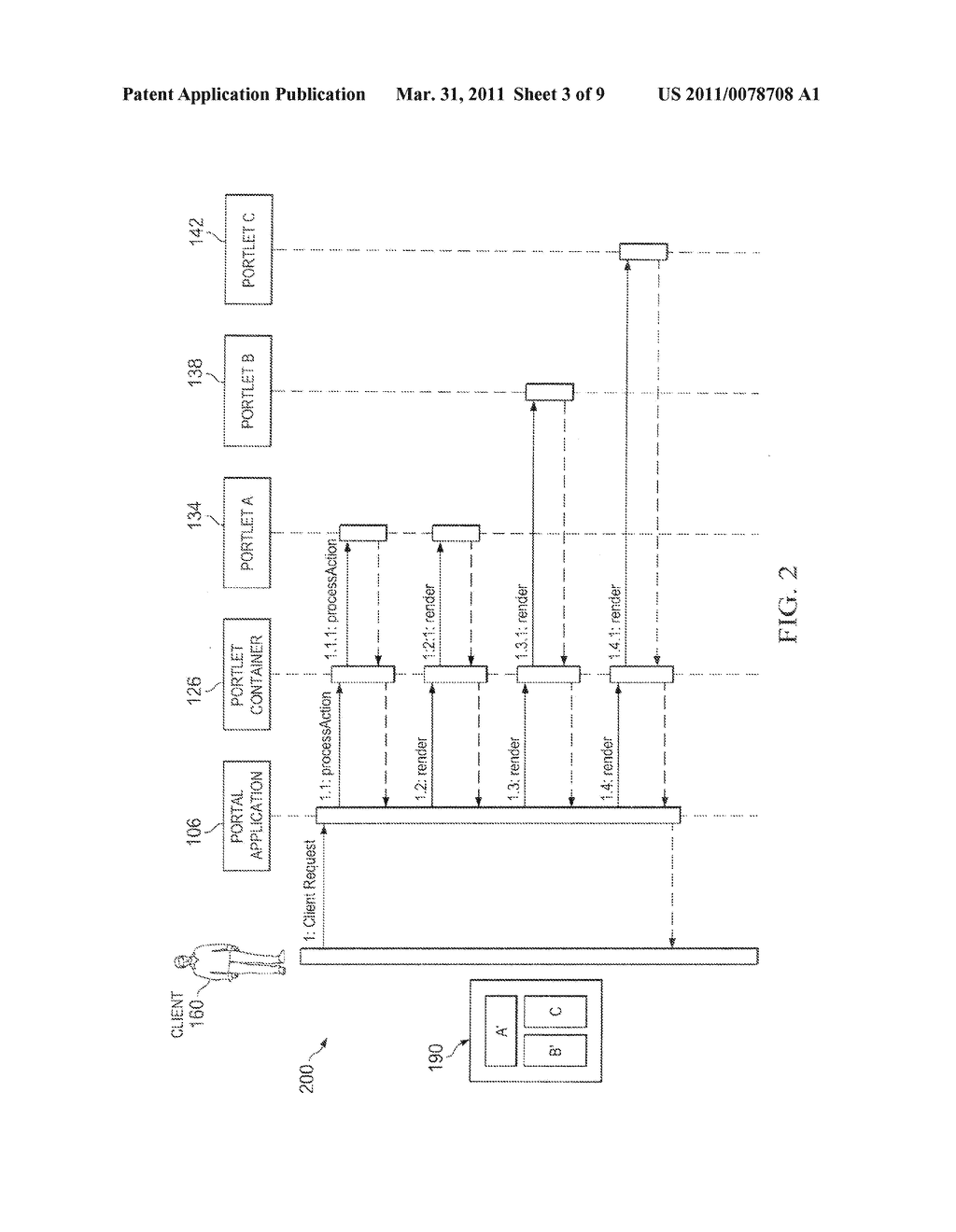 System and Method for Communication Between Portal Applications and Portlet Containers - diagram, schematic, and image 04