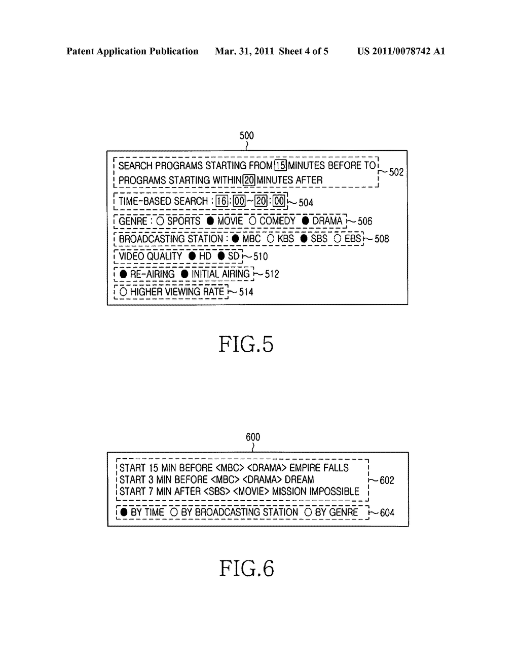 APPARATUS AND METHOD FOR SEARCHING FOR BROADCAST PROGRAM IN A DIGITAL BROADCASTING RECEIVER - diagram, schematic, and image 05