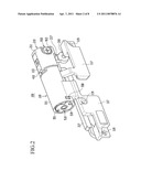 Hinge device for mobile device of folding type diagram and image