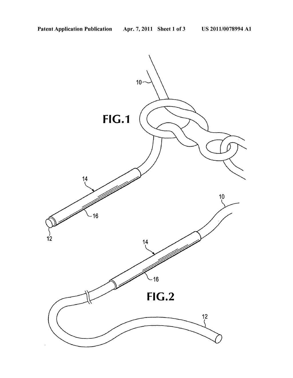 Method and apparatus for indicating the approach to the end of a rope - diagram, schematic, and image 02
