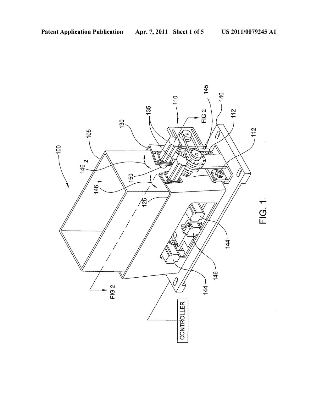 ROLLER ASSEMBLY FOR A BRUSH CLEANING DEVICE IN A CLEANING MODULE - diagram, schematic, and image 02