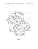 External, Divorced PDC Bearing Assemblies for Hybrid Drill Bits diagram and image