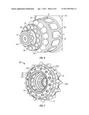 External, Divorced PDC Bearing Assemblies for Hybrid Drill Bits diagram and image