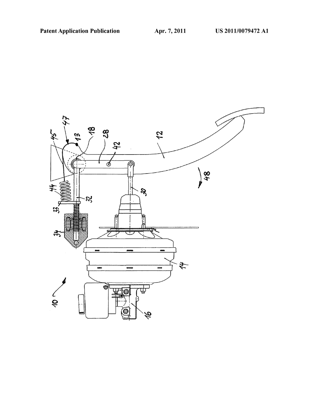 Brake Actuating Device of a Vehicle - diagram, schematic, and image 02