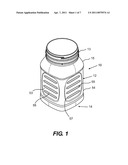 PASTEURIZABLE AND HOT-FILLABLE BLOW MOLDED PLASTIC CONTAINER diagram and image