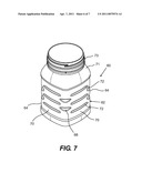 PASTEURIZABLE AND HOT-FILLABLE BLOW MOLDED PLASTIC CONTAINER diagram and image