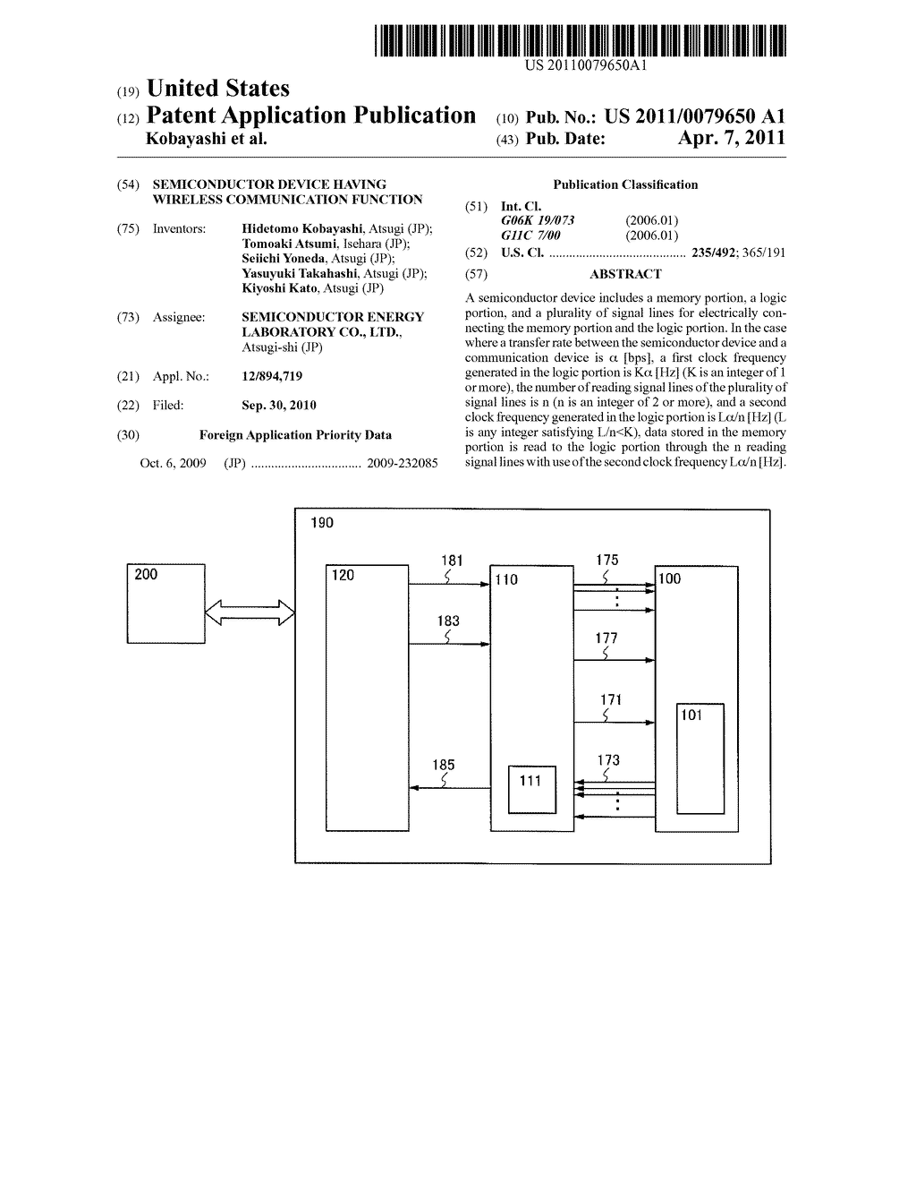 SEMICONDUCTOR DEVICE HAVING WIRELESS COMMUNICATION FUNCTION - diagram, schematic, and image 01