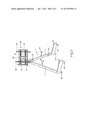 Folding a-frame TV stand diagram and image