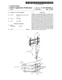 Folding TV stand assembly diagram and image