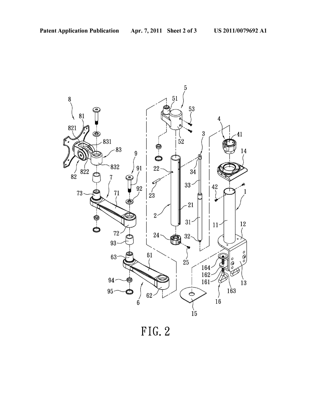 SUPPORT FRAME WITH AN ADJUSTABLE MECHANISM - diagram, schematic, and image 03