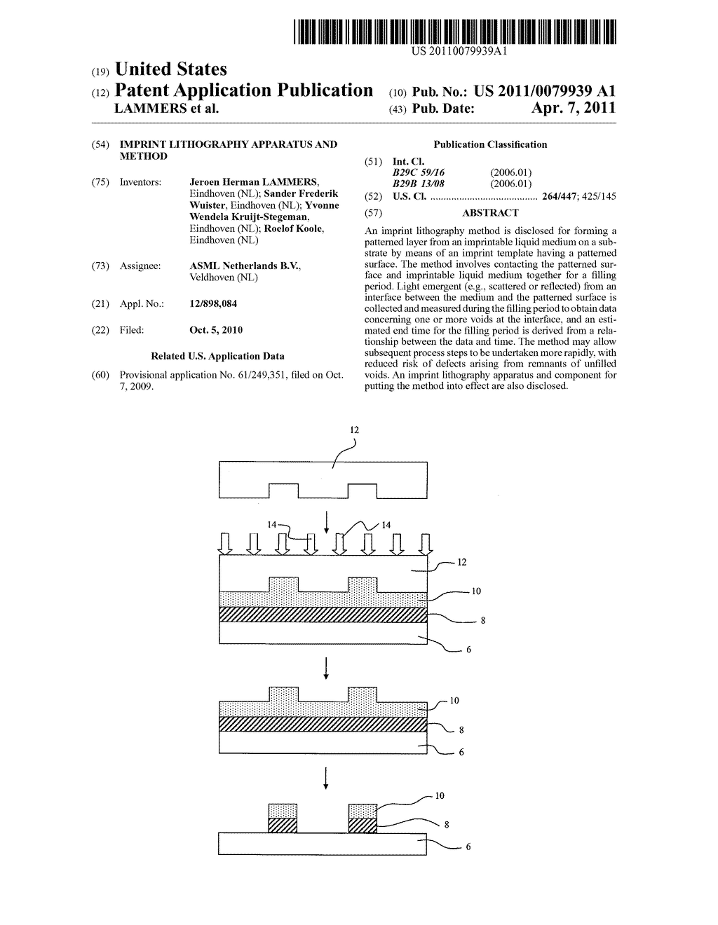 IMPRINT LITHOGRAPHY APPARATUS AND METHOD - diagram, schematic, and image 01