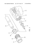 Coupling for hydraulic disc brake of bicycle diagram and image