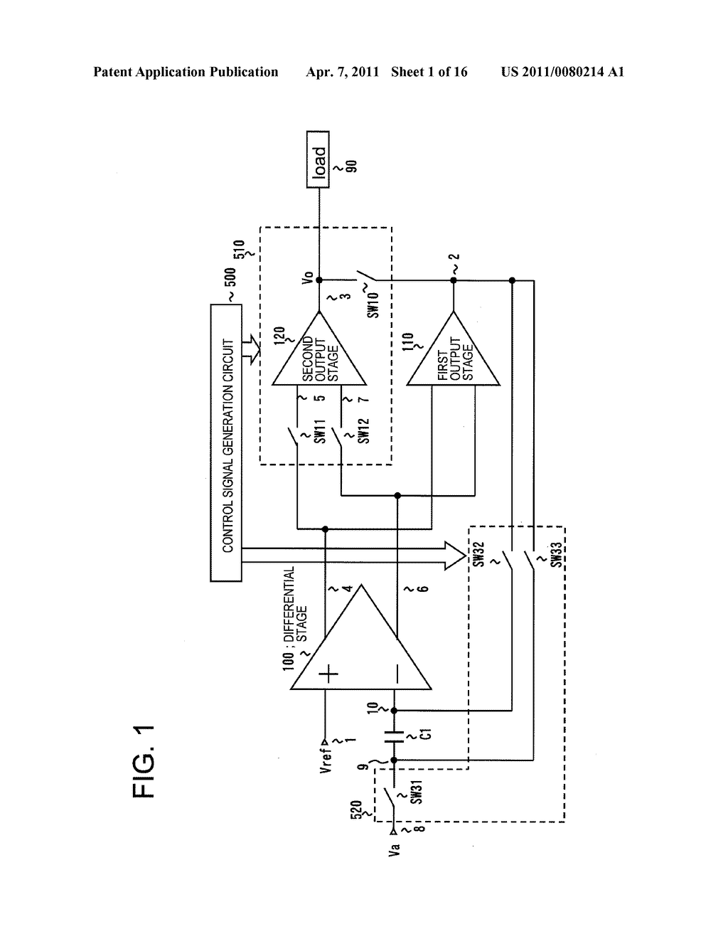 OUTPUT AMPLIFIER CIRCUIT AND DATA DRIVER OF DISPLAY DEVICE USING THE CIRCUIT - diagram, schematic, and image 02