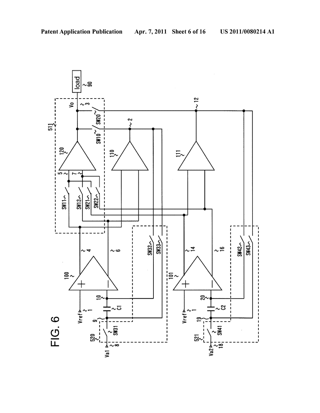 OUTPUT AMPLIFIER CIRCUIT AND DATA DRIVER OF DISPLAY DEVICE USING THE CIRCUIT - diagram, schematic, and image 07