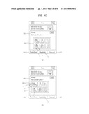 MOBILE TERMINAL AND METHOD OF CONTROLLING APPLICATION EXECUTION IN A MOBILE TERMINAL diagram and image