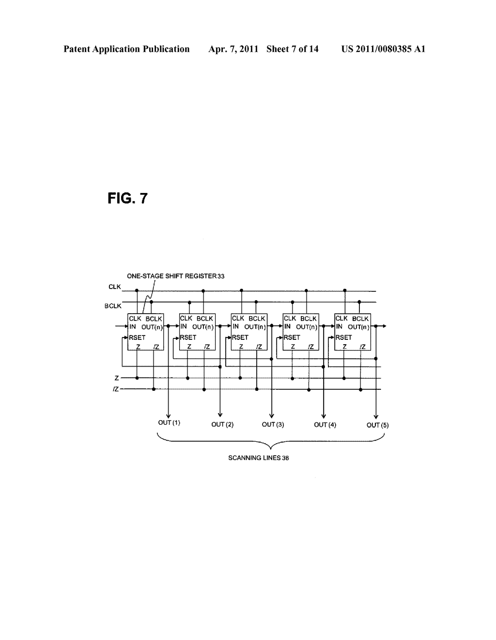 SHIFT REGISTER CIRCUIT, SCANNING LINE DRIVING CIRCUIT, AND DISPLAY DEVICE - diagram, schematic, and image 08