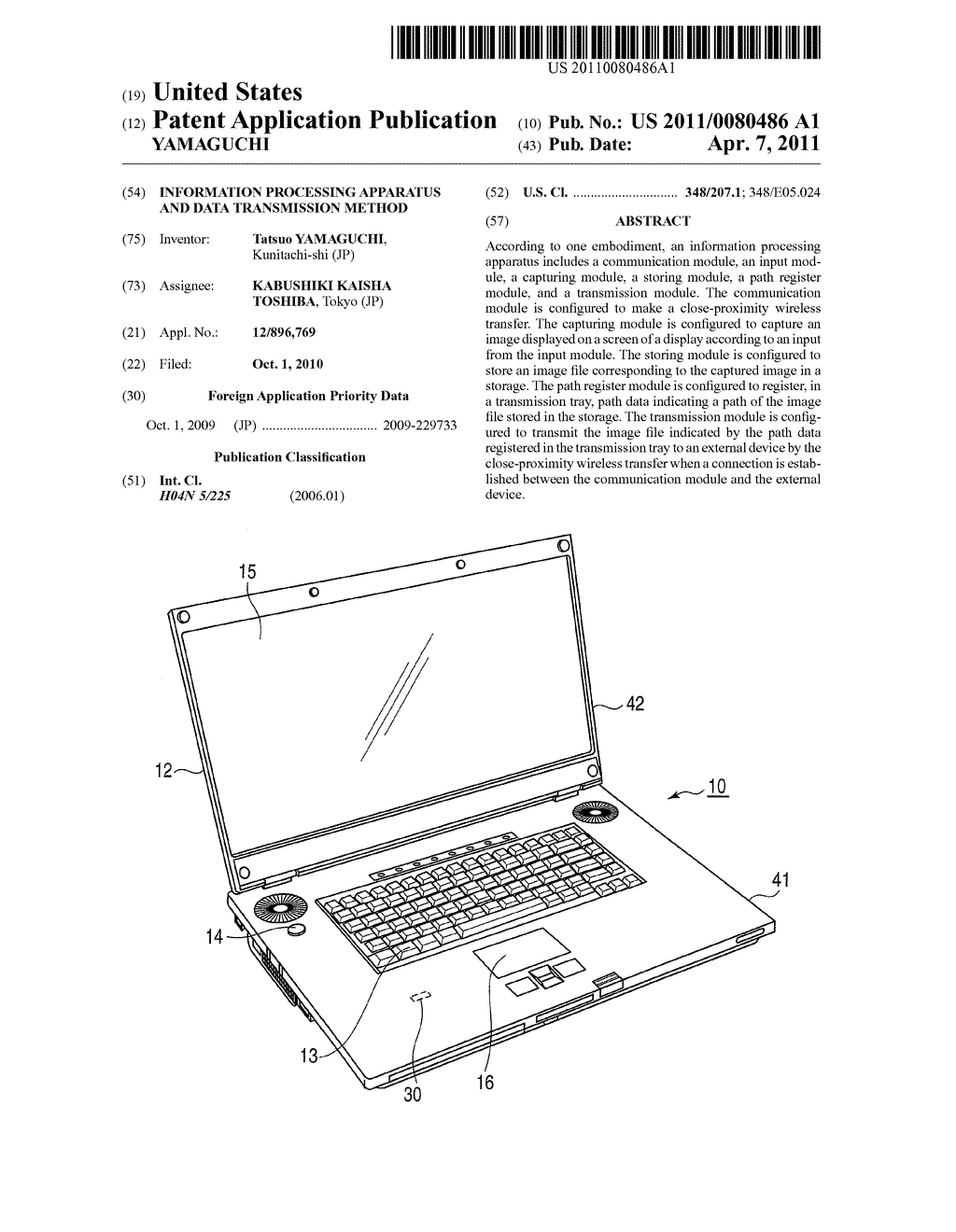 INFORMATION PROCESSING APPARATUS AND DATA TRANSMISSION METHOD - diagram, schematic, and image 01