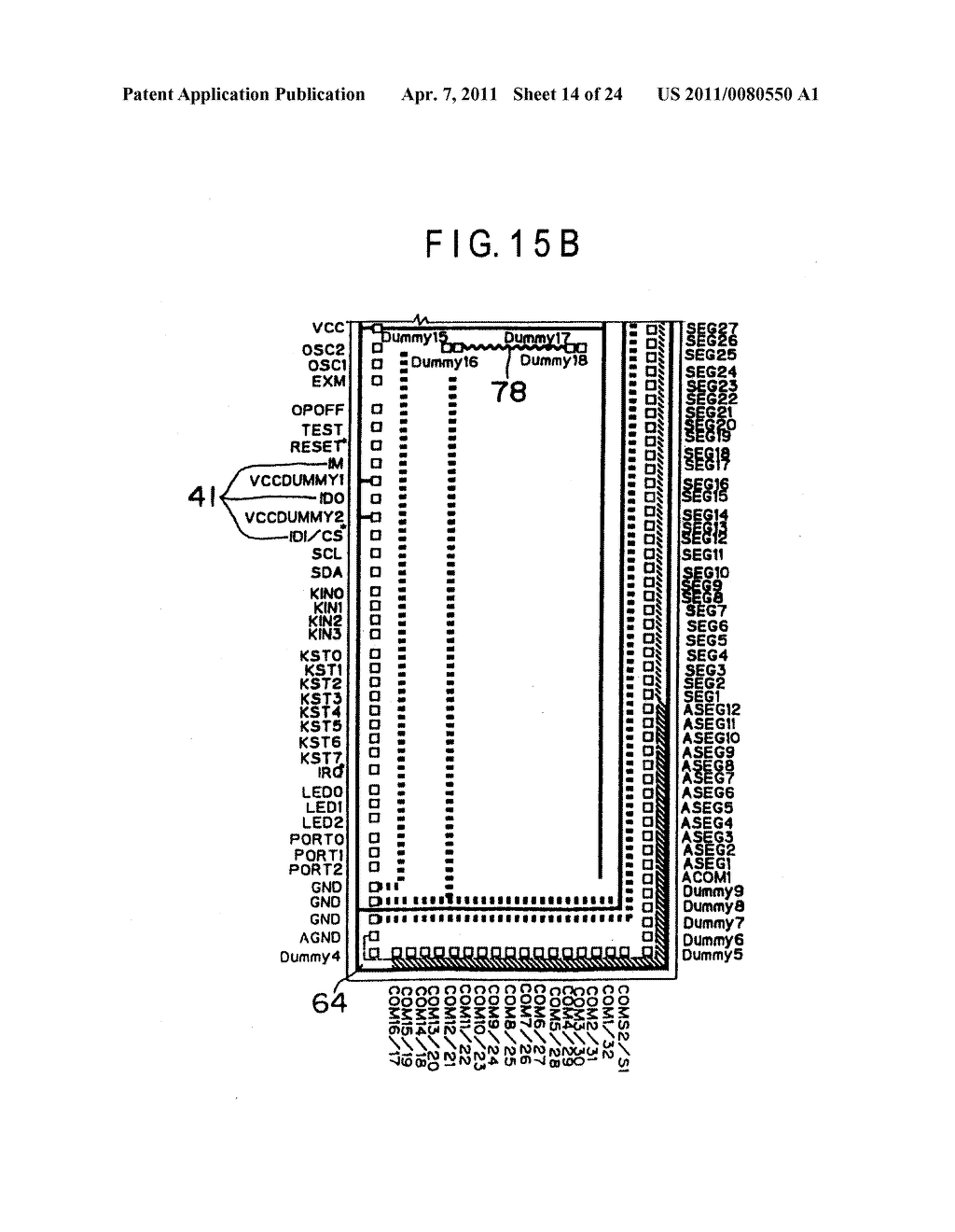 LIQUID CRYSTAL DISPLAY DEVICE, METHOD FOR FABRICATING THE SAME, AND PORTABLE TELEPHONE USING THE SAME - diagram, schematic, and image 15