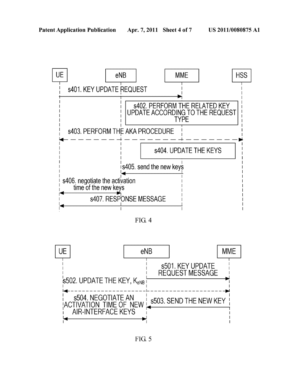 METHOD AND APPARATUS FOR UPDATING A KEY IN AN ACTIVE STATE - diagram, schematic, and image 05