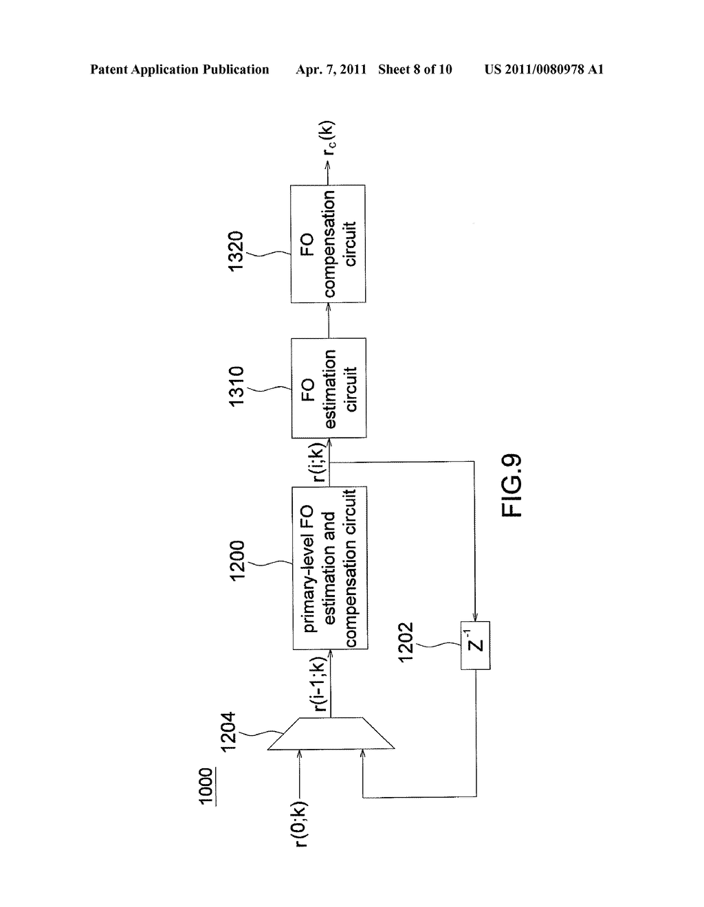 MULTI-STAGE FREQUENCY OFFSET ESTIMATION AND COMPENSATION METHOD AND ITS CIRCUIT - diagram, schematic, and image 09