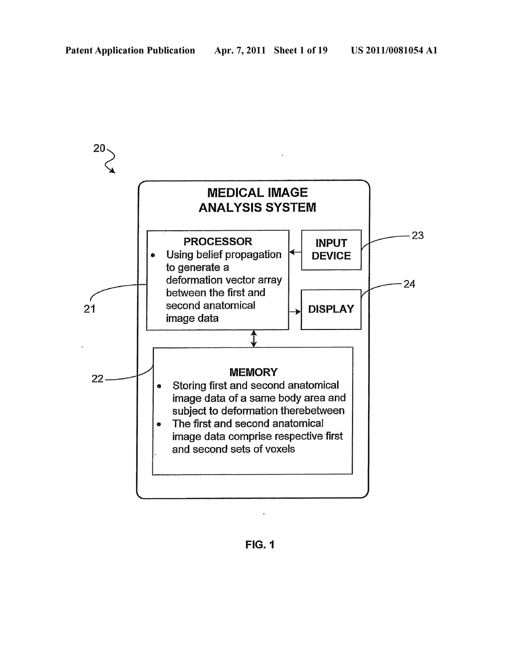 MEDICAL IMAGE ANALYSIS SYSTEM FOR DISPLAYING ANATOMICAL IMAGES SUBJECT TO DEFORMATION AND RELATED METHODS - diagram, schematic, and image 02