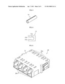 OPTICAL-FIBER CONNECTION UNIT, AND OPTICAL CONNECTOR AND OPTICAL ADAPTER USED THEREIN diagram and image