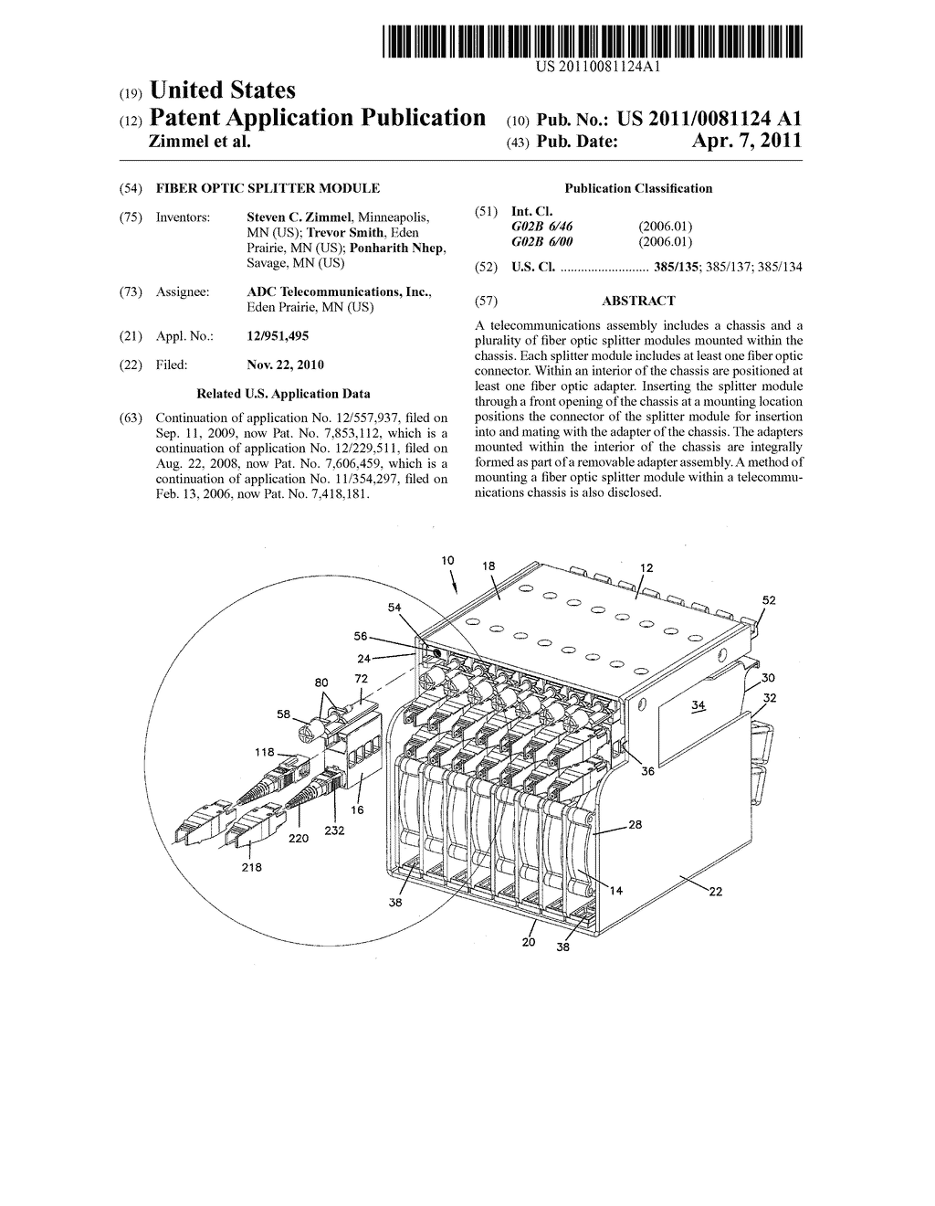 FIBER OPTIC SPLITTER MODULE - diagram, schematic, and image 01