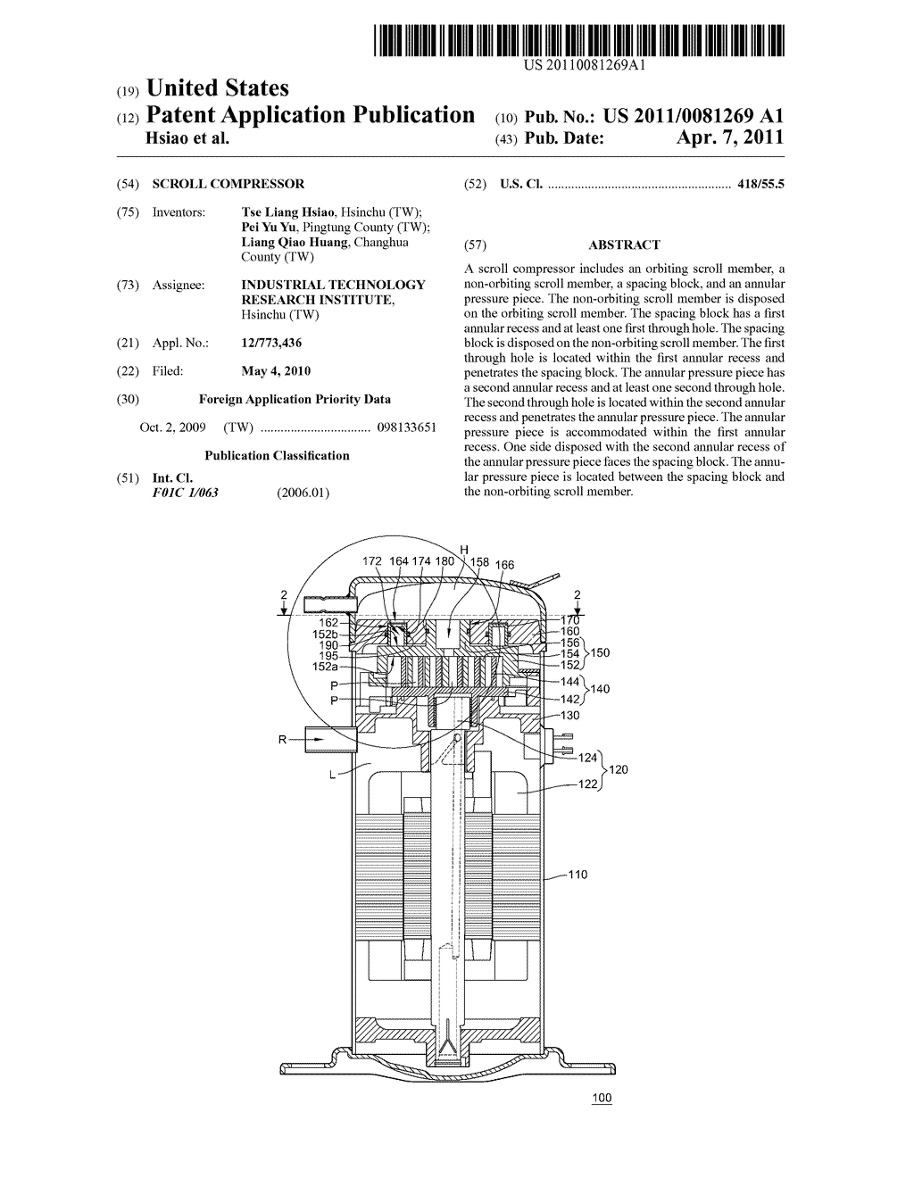 SCROLL COMPRESSOR - diagram, schematic, and image 01